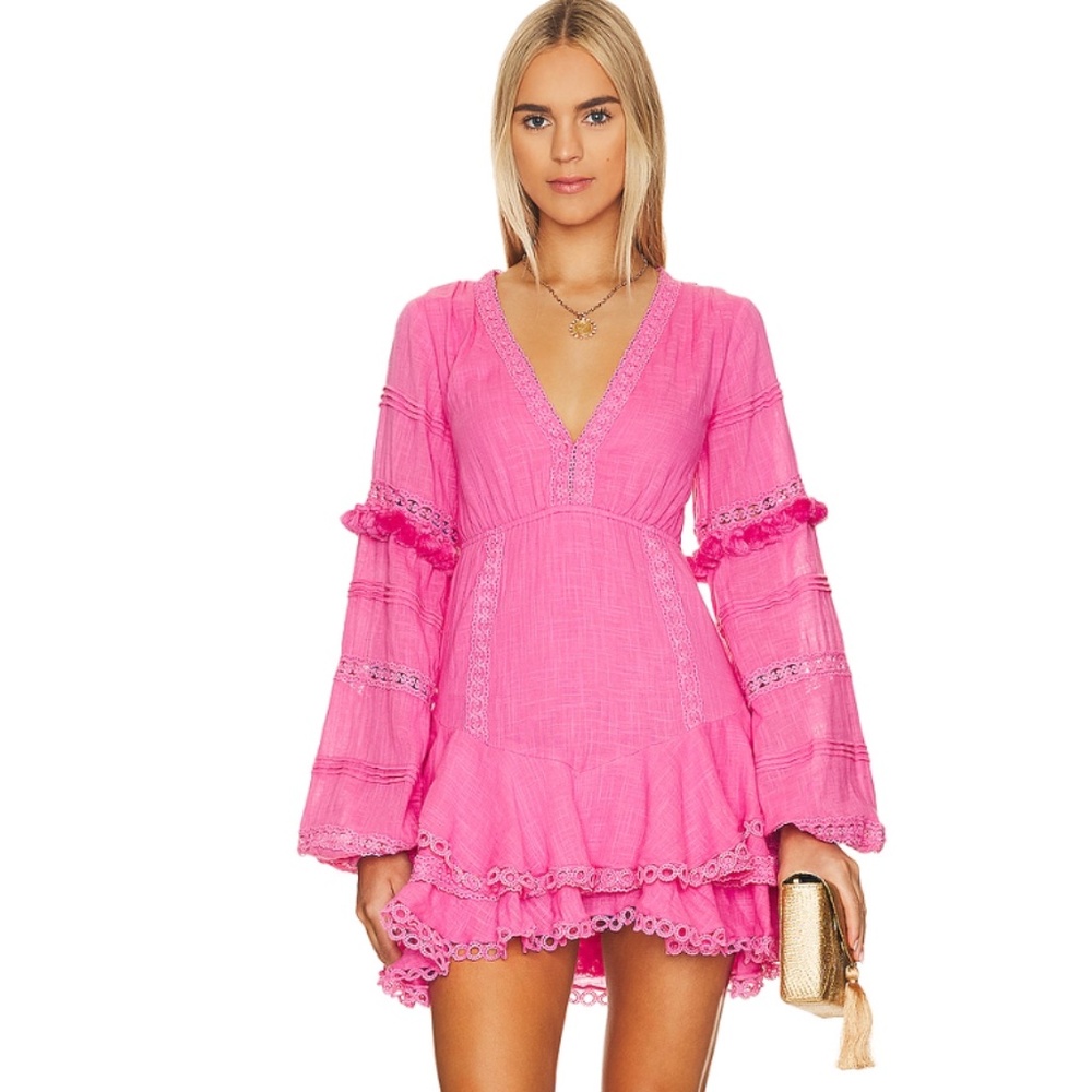 Hemant and Nandita Ruby Dress - Pink (XS)